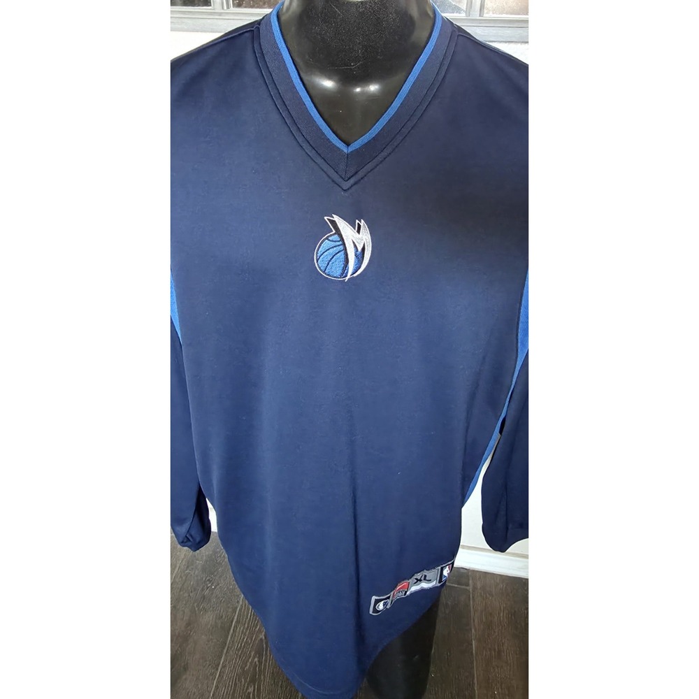 VTG Nike Dallas Mavericks Shooting Pregame Pullover Long Sleeve Jersey Men's XL